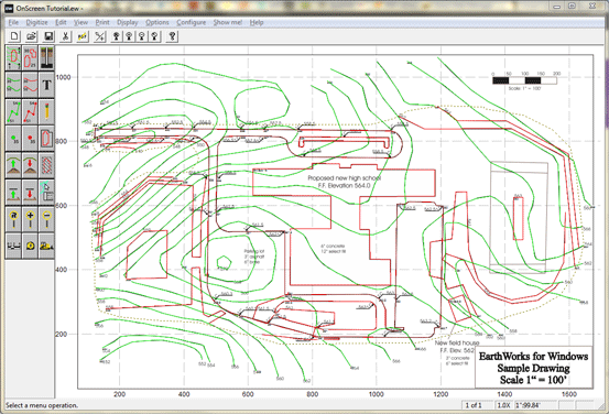 Entering proposed elevations in EarthWorks