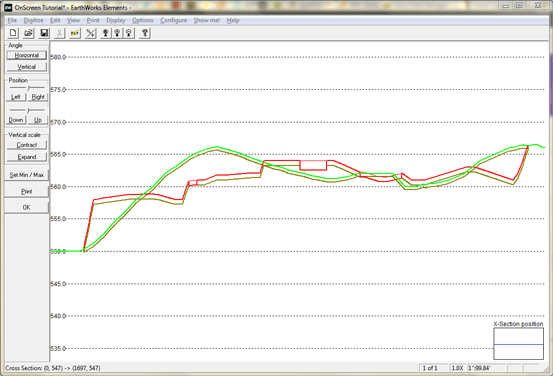 Viewing cross-sections in EarthWorks